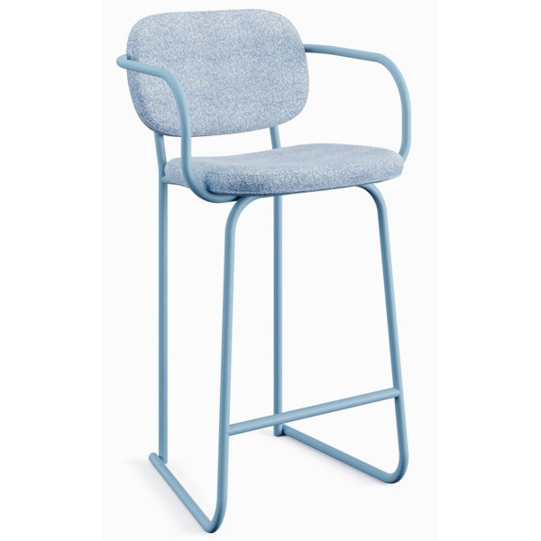 Барний стілець Sled Bar Блакитний-1