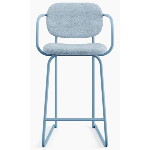 Барний стілець Sled Bar Блакитний-0
