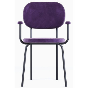 Стул Stool 3 Фиолетовый/черный