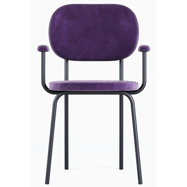 Стілець Stool 3 Фіолетовий/чорний-0