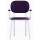 Стул Stool 3 Фиолетовый/хром