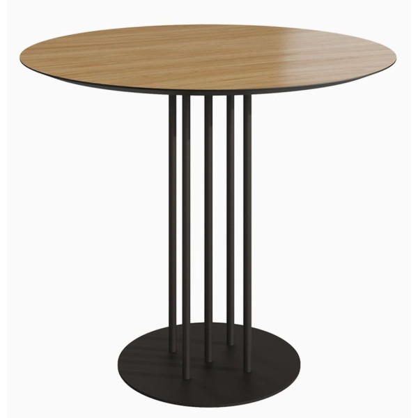 Стіл Pipe Table Чорний/дуб-0