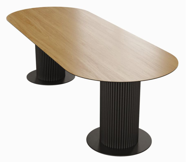 Конференц стіл Rome Conference Чорний/дуб-0