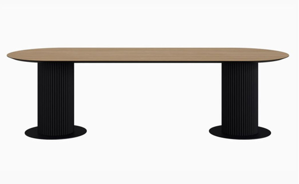 Конференц стіл Rome Conference Чорний/дуб-1