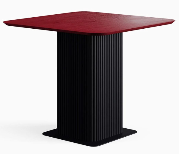 Стіл Rome Q Червоний/чорний-0