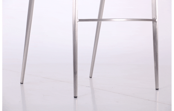 Барний стілець AMF Blanc Black leather шкіра-13