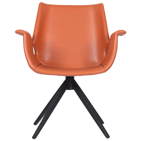 Кресло поворотное AMF Vert Caramel leather кожа-2