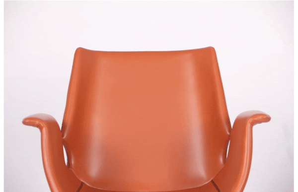 Кресло поворотное AMF Vert Caramel leather кожа-7