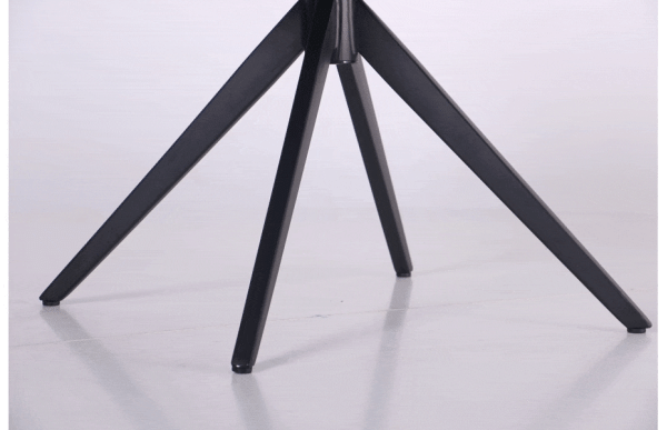 Кресло поворотное AMF Vert Black leather кожа-16