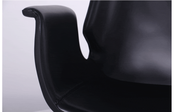 Кресло поворотное AMF Vert Black leather кожа-13