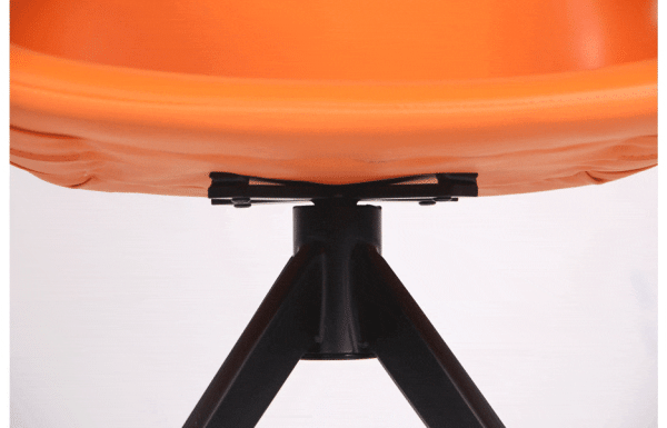 Кресло поворотное AMF Vert Оrange leather кожа-6