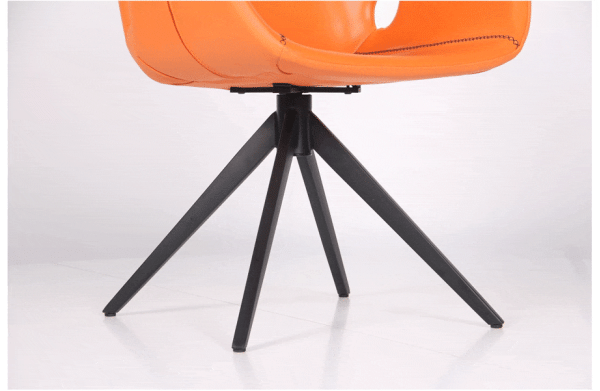Кресло поворотное AMF Vert Оrange leather кожа-12