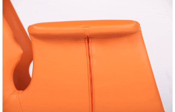 Кресло поворотное AMF Vert Оrange leather кожа-11