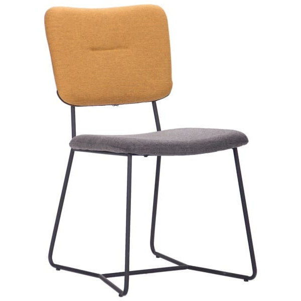 Стул AMF Alphabet G black/yellow gray-0