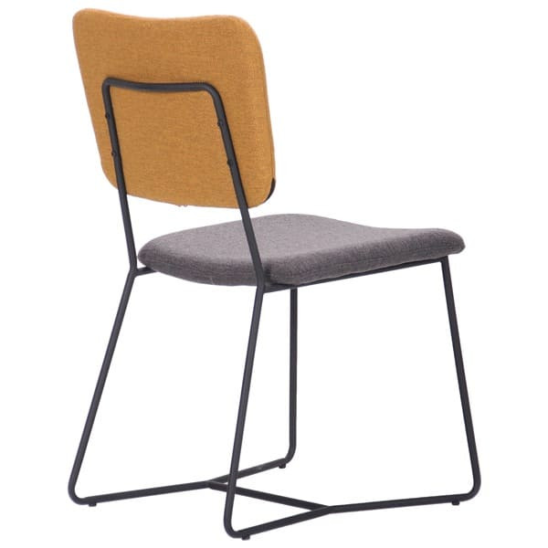 Стул AMF Alphabet G black/yellow gray-3