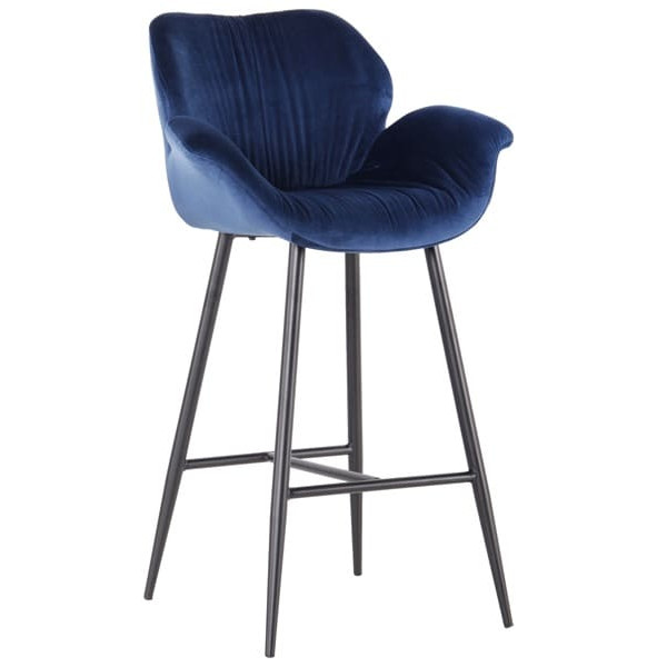 Барний стілець AMF Alphabet N black/royal blue-0