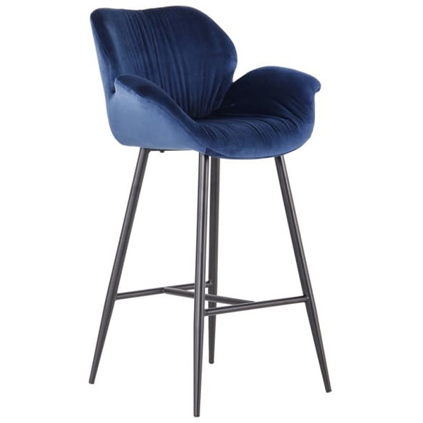 Барний стілець AMF Alphabet N black/royal blue-1