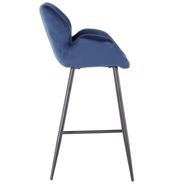 Барний стілець AMF Alphabet N black/royal blue-3