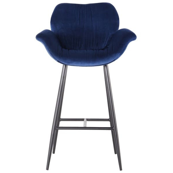 Барний стілець AMF Alphabet N black/royal blue-2