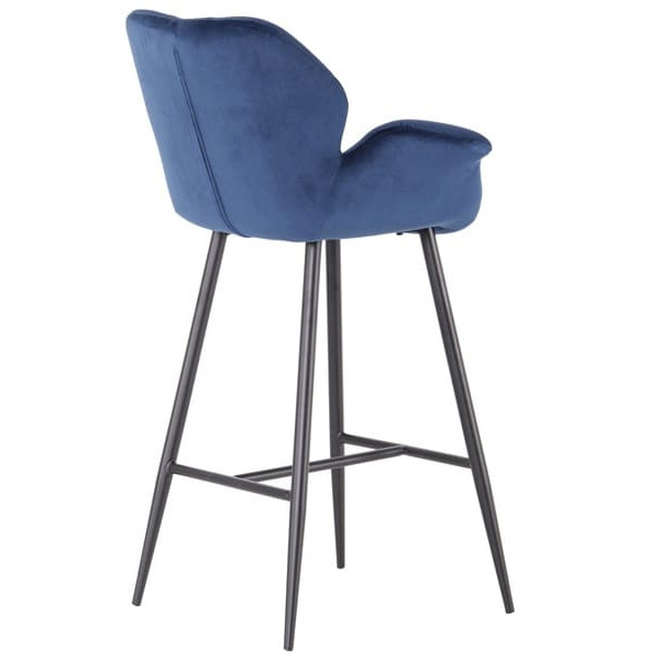 Барний стілець AMF Alphabet N black/royal blue-4