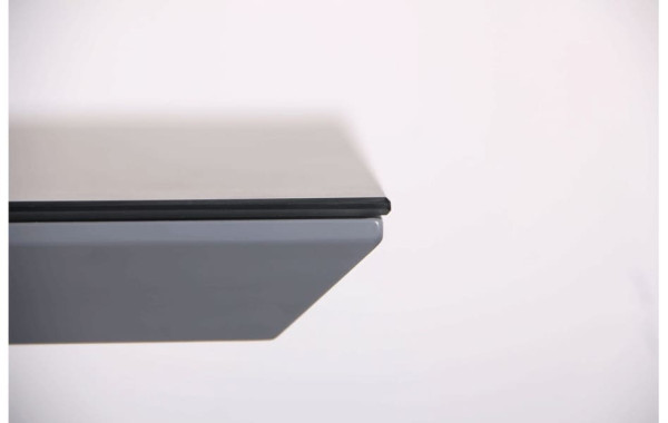 Розкладний обідній стіл AMF Baltimore чорний/скло граніт-2