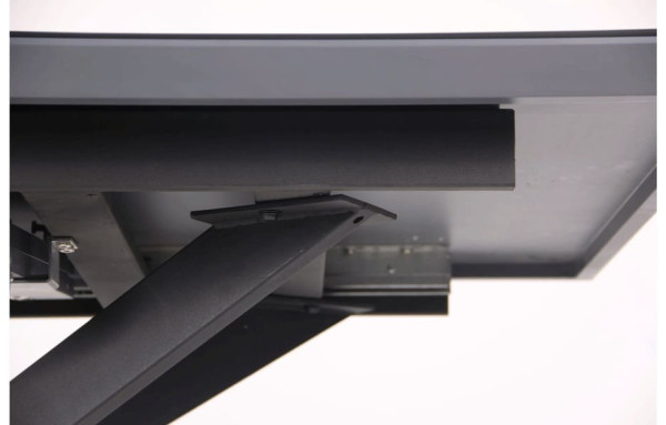 Розкладний обідній стіл AMF Baltimore чорний/скло граніт-4