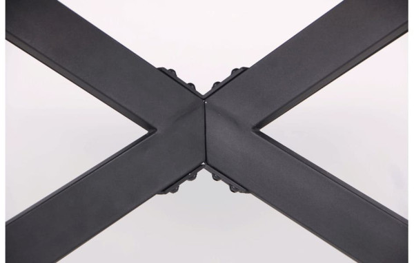 Розкладний обідній стіл AMF Baltimore чорний/скло граніт-14