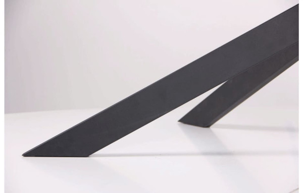 Розкладний обідній стіл AMF Baltimore чорний/скло граніт-13