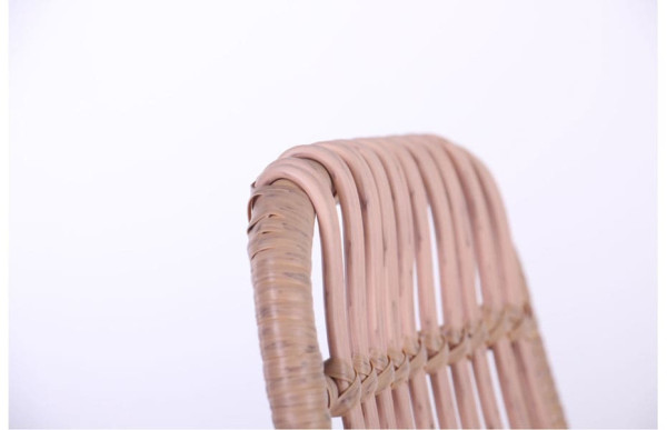 Стул AMF Frida Черный-ротанг латте-5