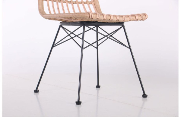 Стул AMF Frida Черный-ротанг латте-9