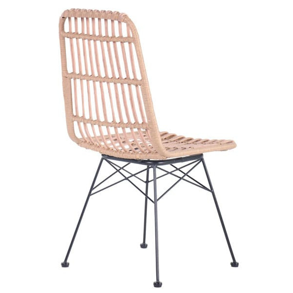 Стул AMF Frida Черный-ротанг латте-4