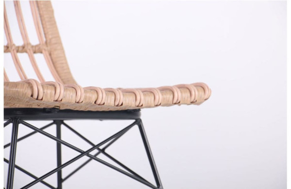 Стул AMF Frida Черный-ротанг латте-14