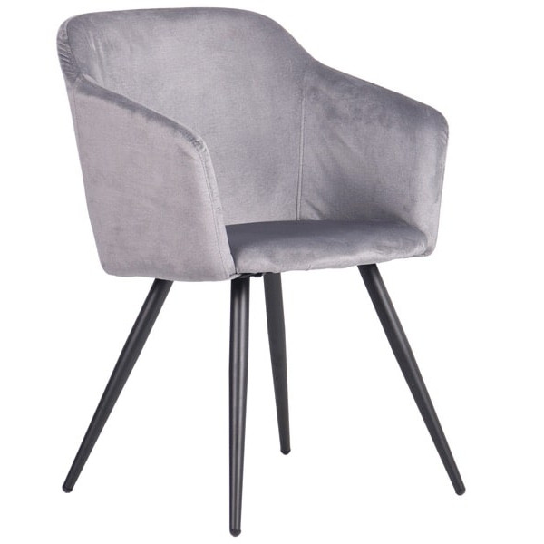 Кресло AMF Lynette black/silver-1