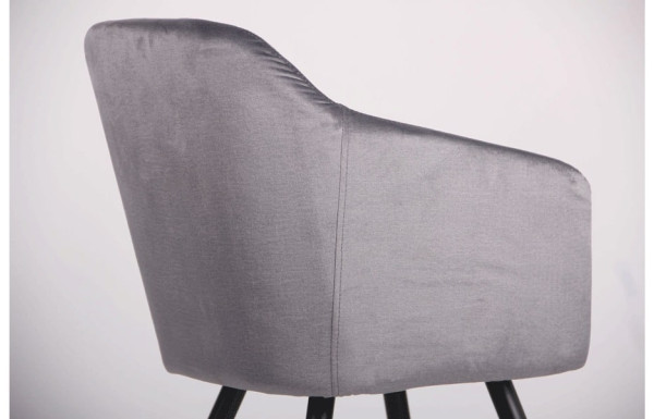 Кресло AMF Lynette black/silver-5