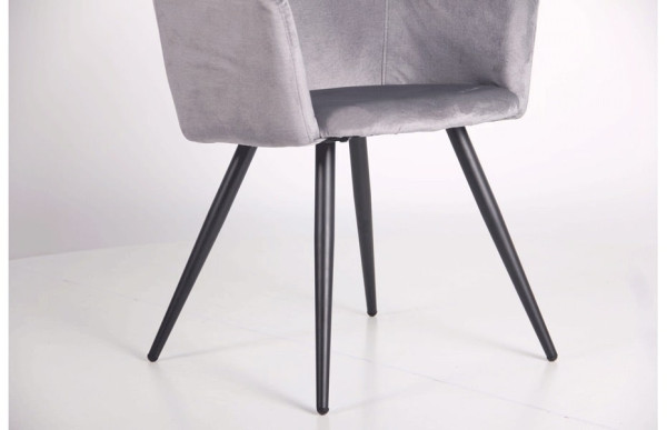 Кресло AMF Lynette black/silver-11