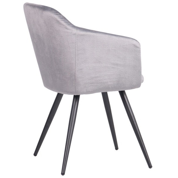 Кресло AMF Lynette black/silver-4