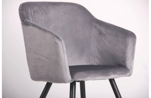 Кресло AMF Lynette black/silver-7