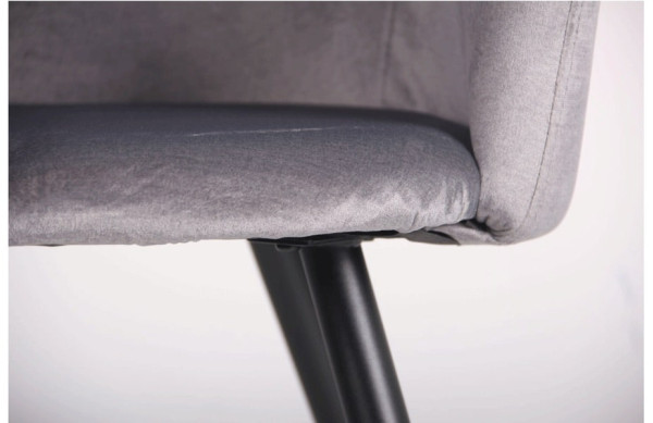 Кресло AMF Lynette black/silver-9