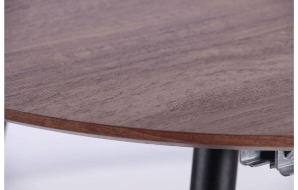 Розкладний обідній стіл AMF Nevada чорний/МДФ дуб шервуд-4