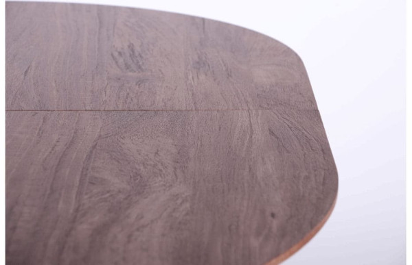 Розкладний обідній стіл AMF Nevada чорний/МДФ дуб шервуд-5