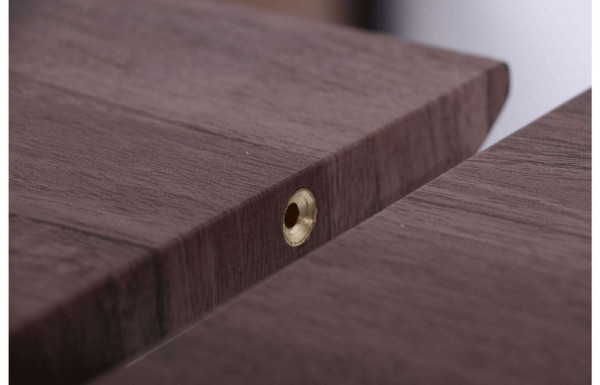 Розкладний обідній стіл AMF Nevada чорний/МДФ дуб шервуд-7