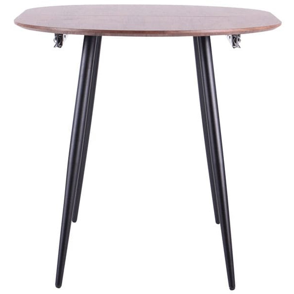 Розкладний обідній стіл AMF Nevada чорний/МДФ дуб шервуд-11