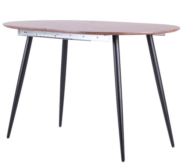 Розкладний обідній стіл AMF Nevada чорний/МДФ дуб шервуд-12