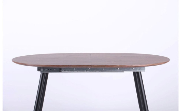 Розкладний обідній стіл AMF Nevada чорний/МДФ дуб шервуд-14