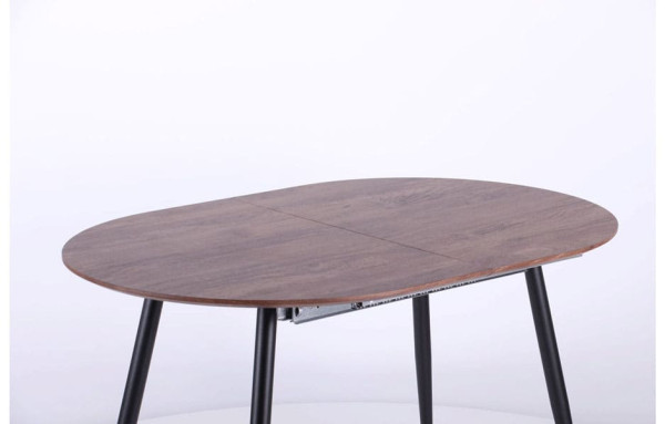 Розкладний обідній стіл AMF Nevada чорний/МДФ дуб шервуд-15