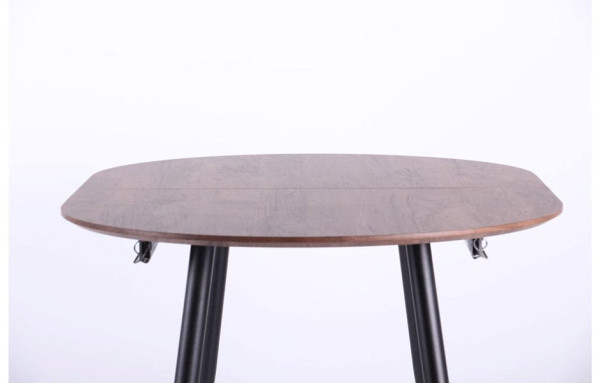 Розкладний обідній стіл AMF Nevada чорний/МДФ дуб шервуд-16