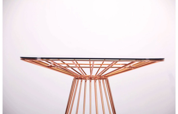 Обідній стіл AMF Tern/rose gold/glass top-4