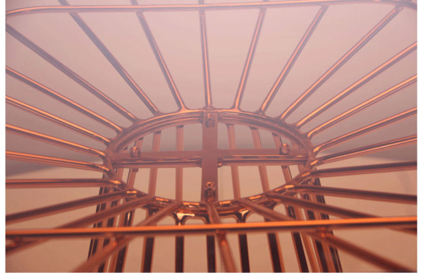 Обідній стіл AMF Tern/rose gold/glass top-9