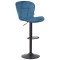 Барний стілець AMF Vensan Velvet Blue/Black-0-thumb