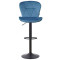 Барний стілець AMF Vensan Velvet Blue/Black-3-thumb